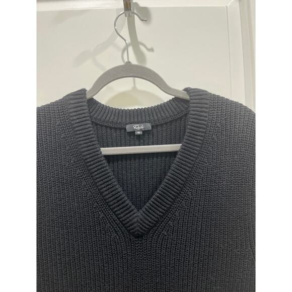 Rails Chandler Black Knit Sleeveless Sweater Vest Sz XS - Picture 3 of 7